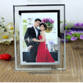 Heart Shaped Crystal Photo Frame with Customized Photo for Valentine's Day Gift